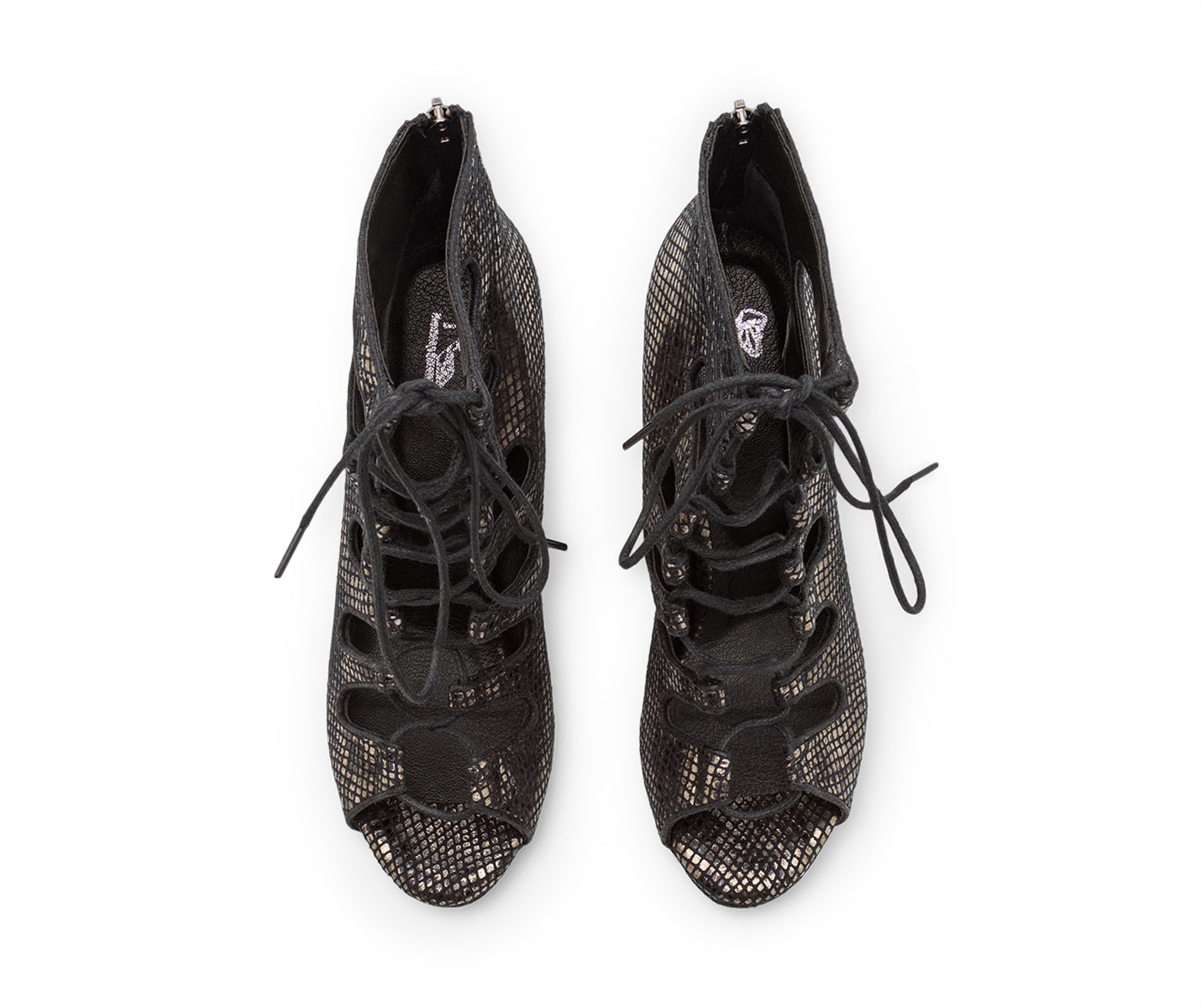 Magnet Tempt Tanzschuhe in Schwarz Leder
