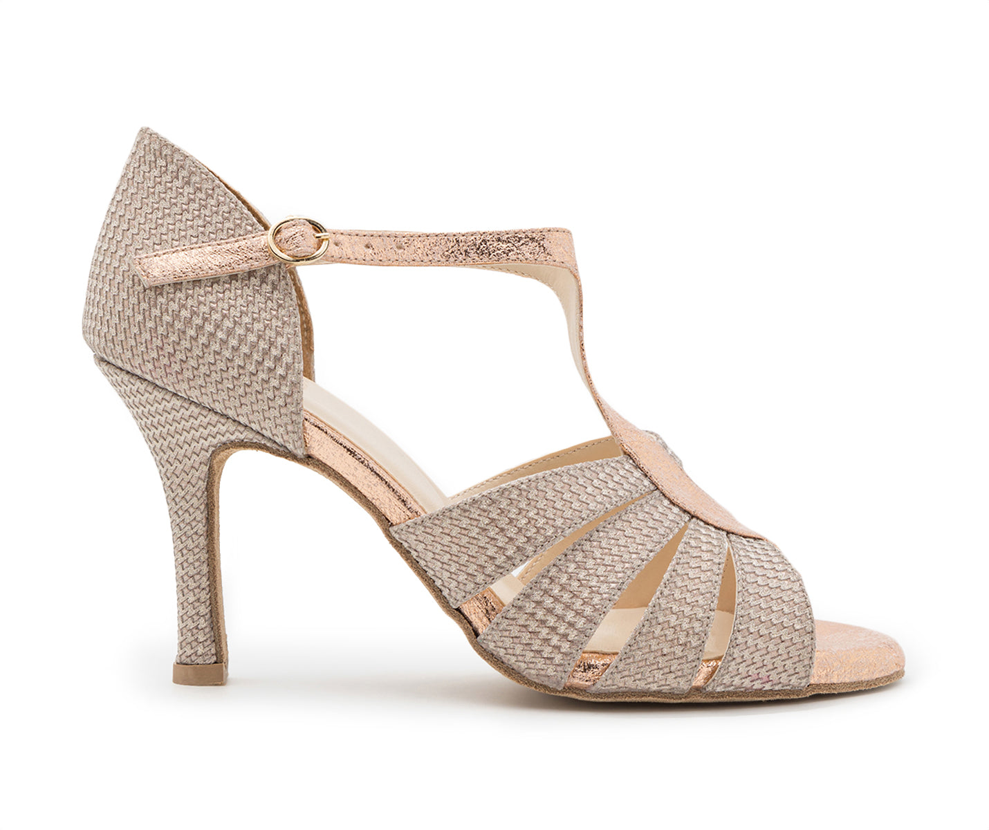 Glow Twinkle Tanzschuhe in Rosé Gold Glitter