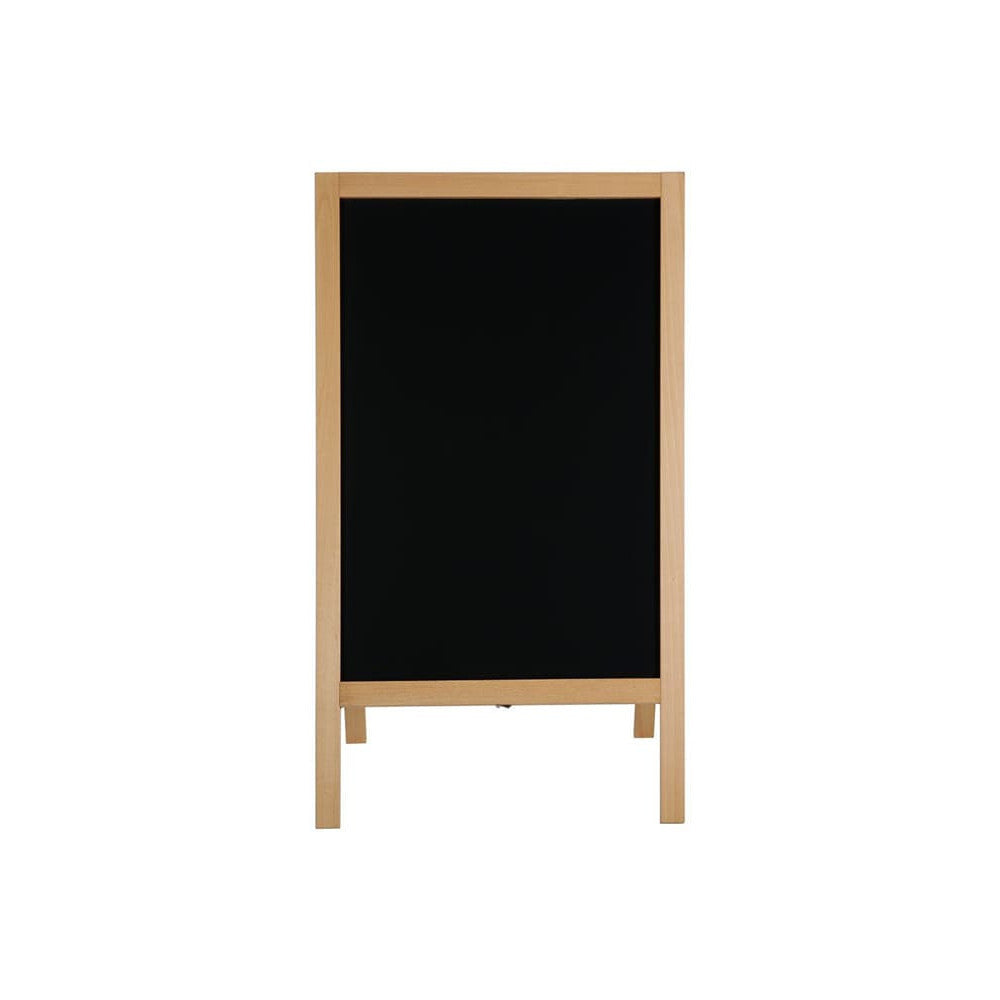 Holz Kundenstopper 95x54cm, Magnetisch, Buche, Outdoor