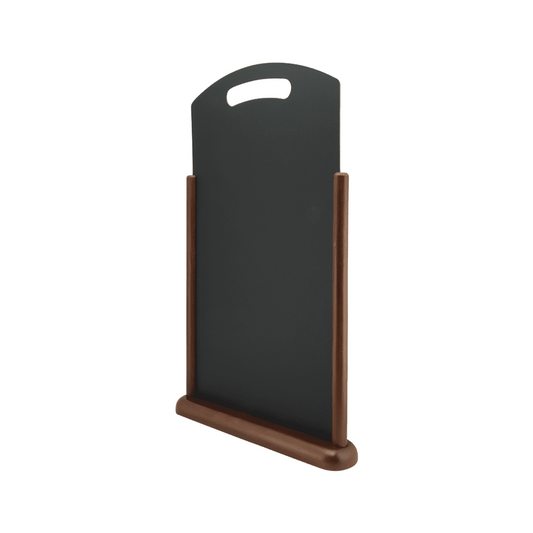 Securit® XXL Tischkreidetafel mit Holzrahmen Dunkelbraun, mit Griff, 35x54cm
