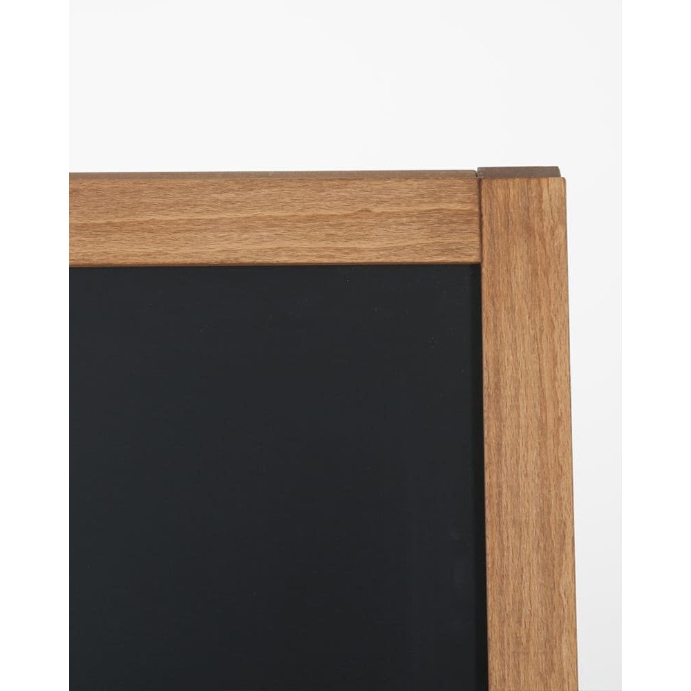 Holz Kundenstopper 95x54cm, Magnetisch, Dunkelbraun, Outdoor