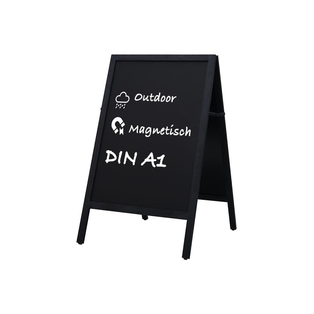 Holz Gehwegkreidetafel A1 – Magnetisch, Outdoor