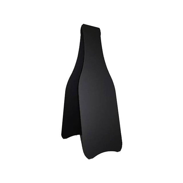 Holz Kundenstopper Flaschenform, Schwarz, Outdoor