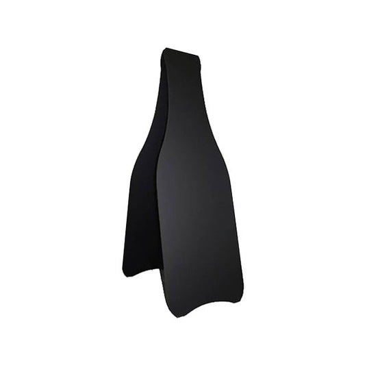 Holz Kundenstopper Flaschenform, Schwarz, Outdoor