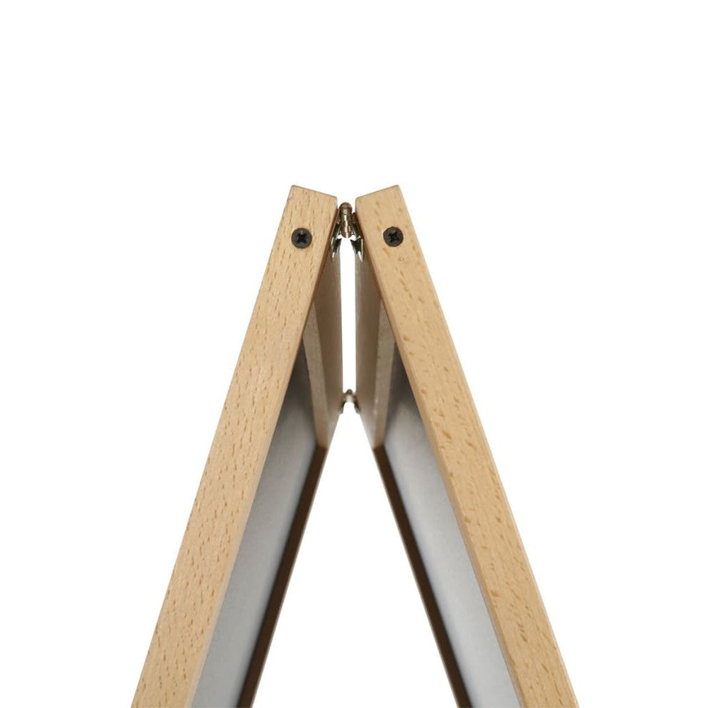 Holz Kundenstopper 95x54cm, Magnetisch, Buche, Outdoor