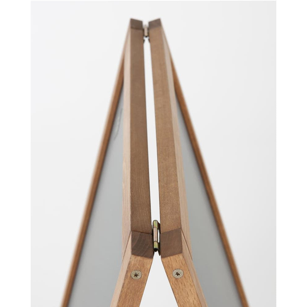 Holz Kundenstopper 95x54cm, Magnetisch, Dunkelbraun, Outdoor