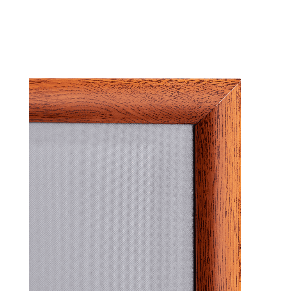 Alu Klapprahmen, 25mm, Holzoptik