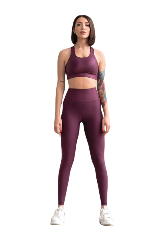 255 High Waist Leggings in Dunkelviolett