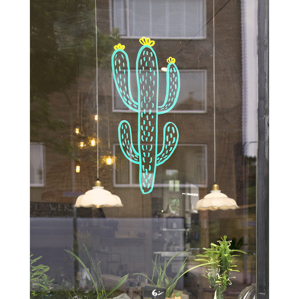 Securit® Fensterschablonen Pflanzen, 3er Set, Format: A3, inkl. 1 Securit® Kreidestift