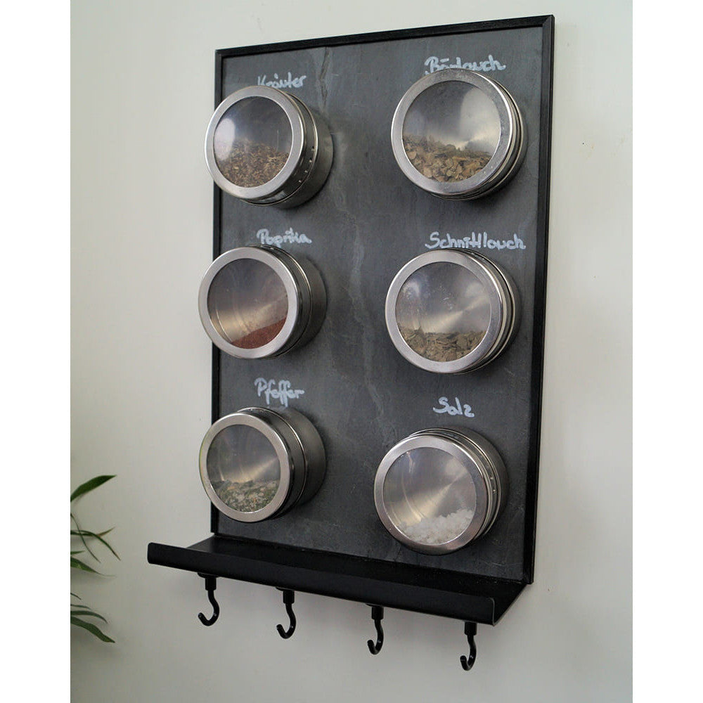 Schiefertafel Magnetisch mit Ablage "Anthrazit", 20x30cm