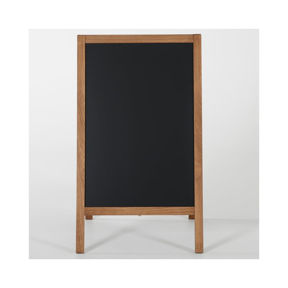 Holz Kundenstopper 95x54cm, Magnetisch, Dunkelbraun, Outdoor