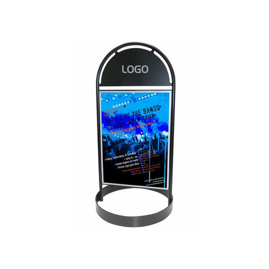 Kundenstopper Stahlrohr Basic Circle, Outdoor