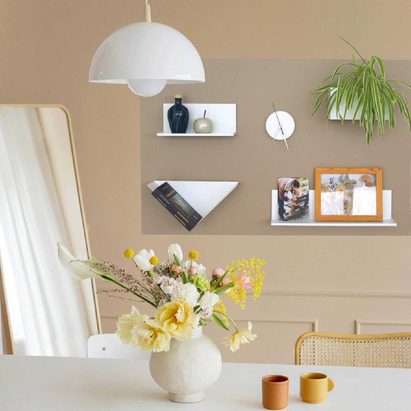 KalaMitica® Magnetische Kreidetafel ohne Rahmen, 114×74cm