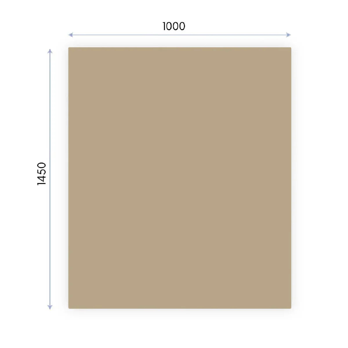 KalaMitica® Magnetische Kreidetafel ohne Rahmen, 145x100cm