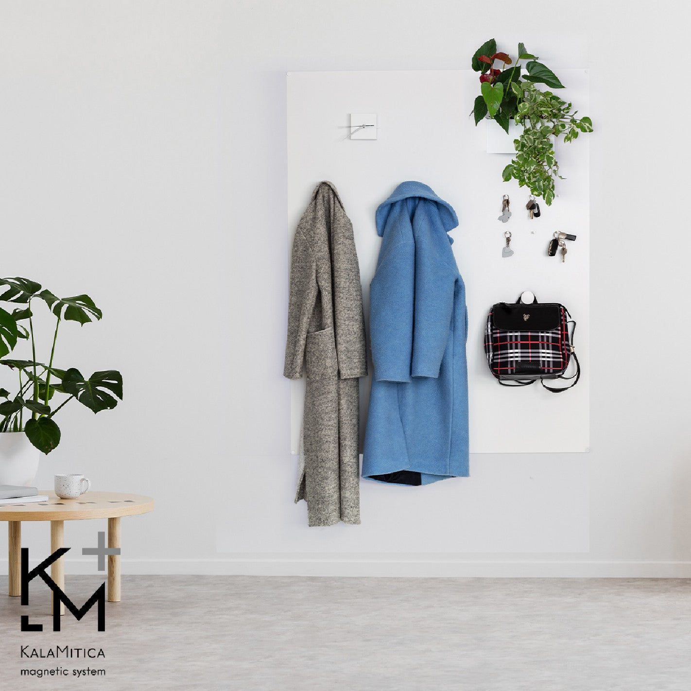 KalaMitica® Magnetische Kreidetafel ohne Rahmen, 114×74cm