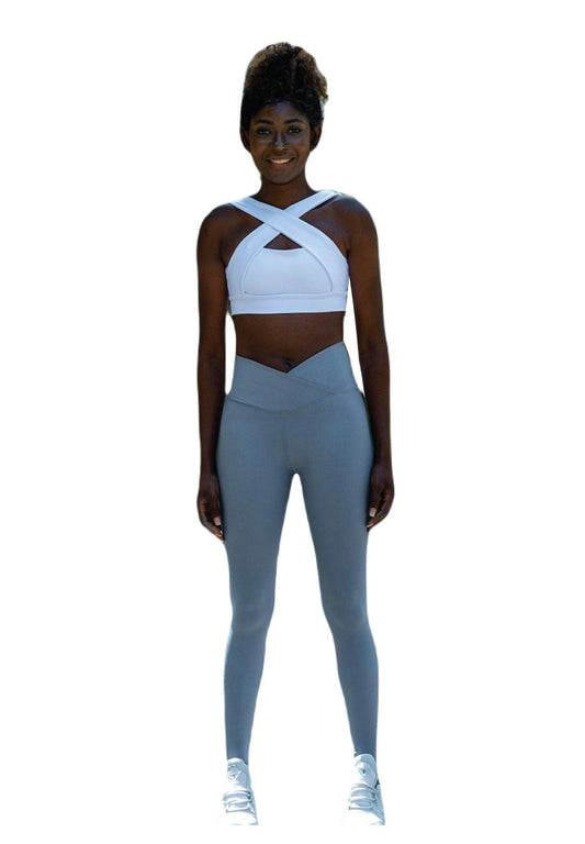 1097 Ve Waist Leggings in Wasserblau