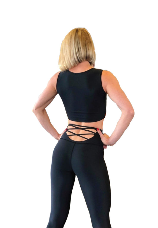297 High Waist Leggings in Schwarz