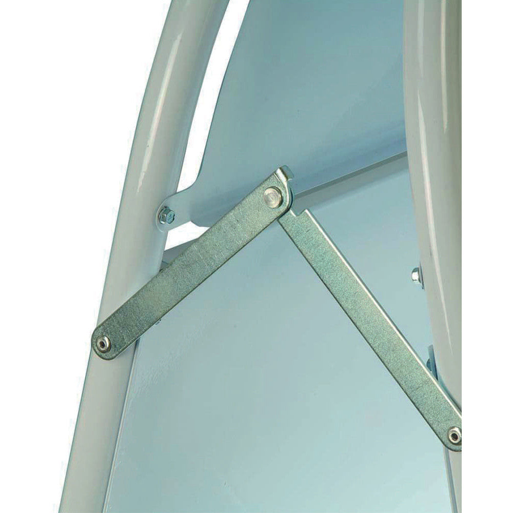 Kundenstopper Stahlrohr Classic mit Logoschild rund, Outdoor