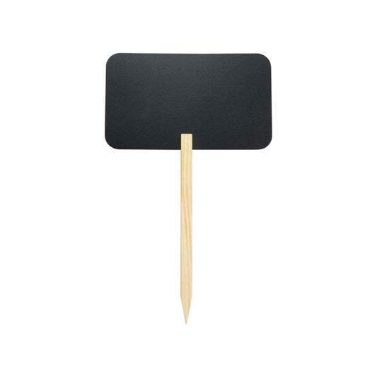 Securit® Gartenstecker Kreidetafel Rechteck mit Holzstab, inkl. 1x Kreidestift