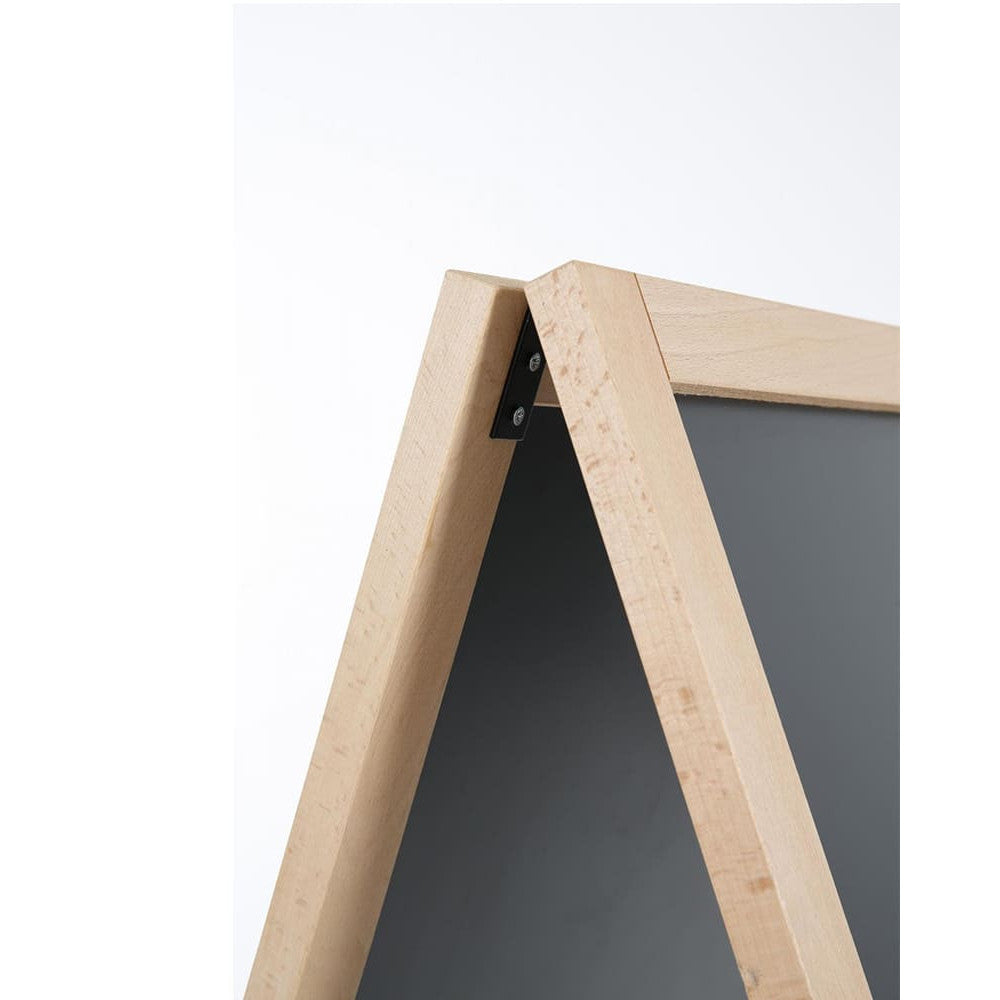 Holz Kundenstopper 95x54cm, Magnetisch, Buche, Outdoor