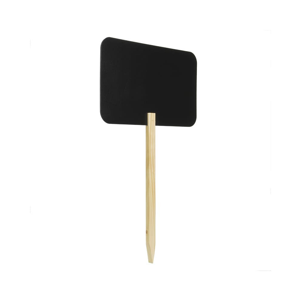 Securit® Gartenstecker Kreidetafel Rechteck mit Holzstab, inkl. 1x Kreidestift