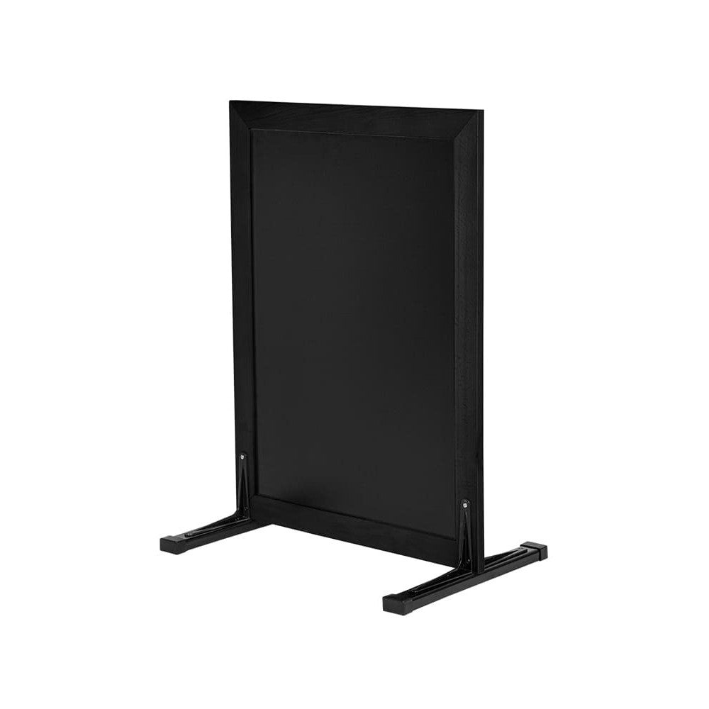 Securit® Holz Kundenstopper T-Fuss, 75x56cm, Schwarz, Outdoor