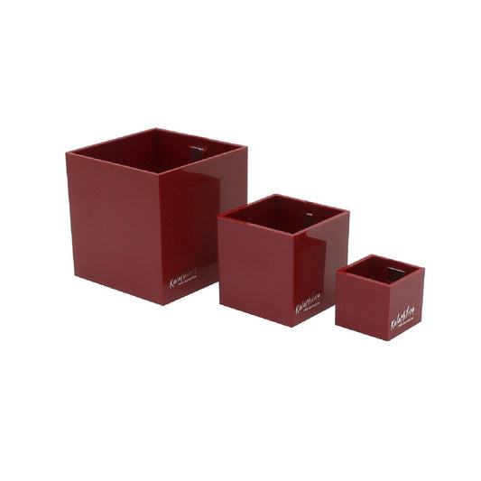 KalaMitica® Magnetische Würfelbehälter Neodym, Ø 3,5-6-9, Rot, 3 Stk.