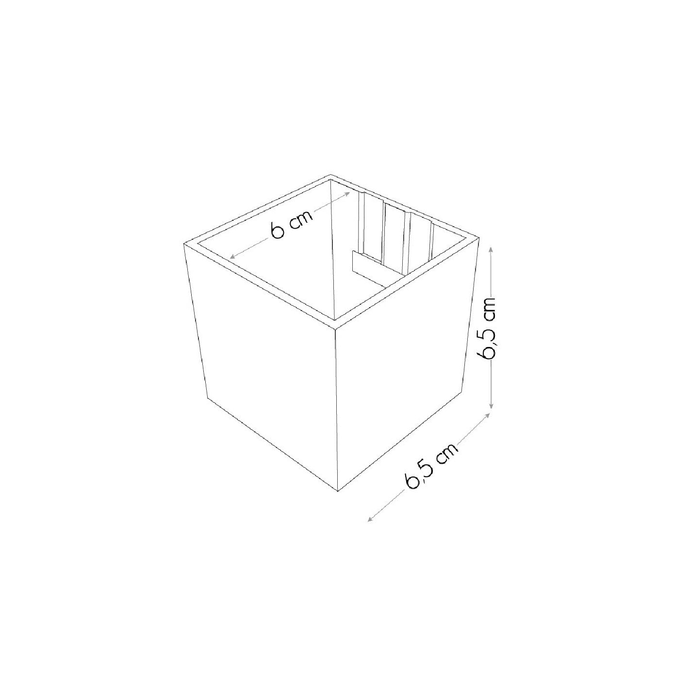 KalaMitica® Magnetische Würfelbehälter Neodym, Ø6cm, Rot, 3 Stk.