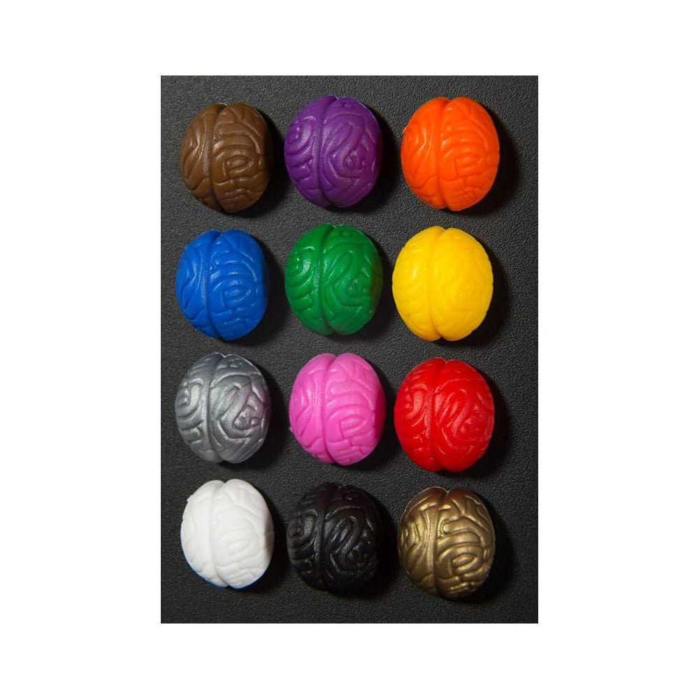 Neodym Magnet-Set "Crazy Brain" (12er Set, Gehirn-Set bunt)