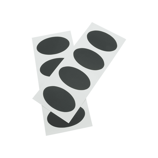 Securit® Kreidetafelfolie, Sticker Oval, 8x5cm, Selbstklebend, 8er-Set