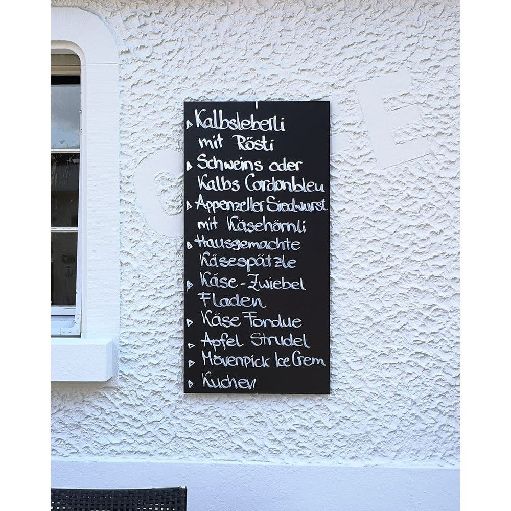 XXL Kreidetafel ohne Rahmen, 200x100cm, Indoor