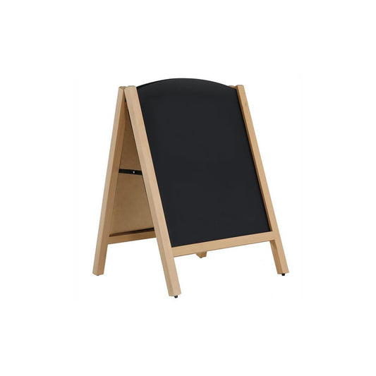 Holz Kundenstopper 100x67cm, Einschubtafel, Buche, Indoor