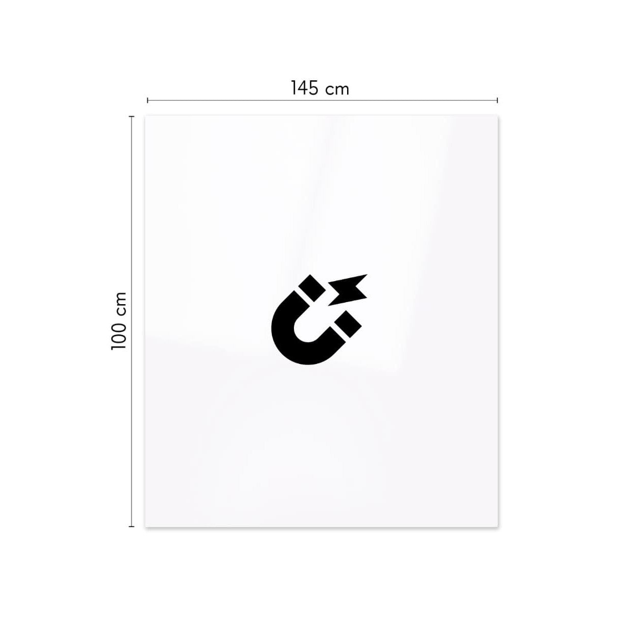 KalaMitica® Whiteboard Magnetisch, Ohne Rahmen, 100x145cm