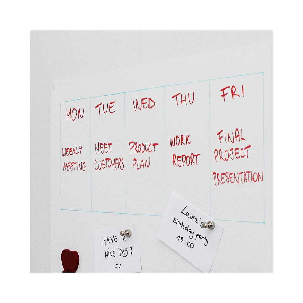 KalaMitica® Whiteboard Magnetisch, Ohne Rahmen, 74x114cm
