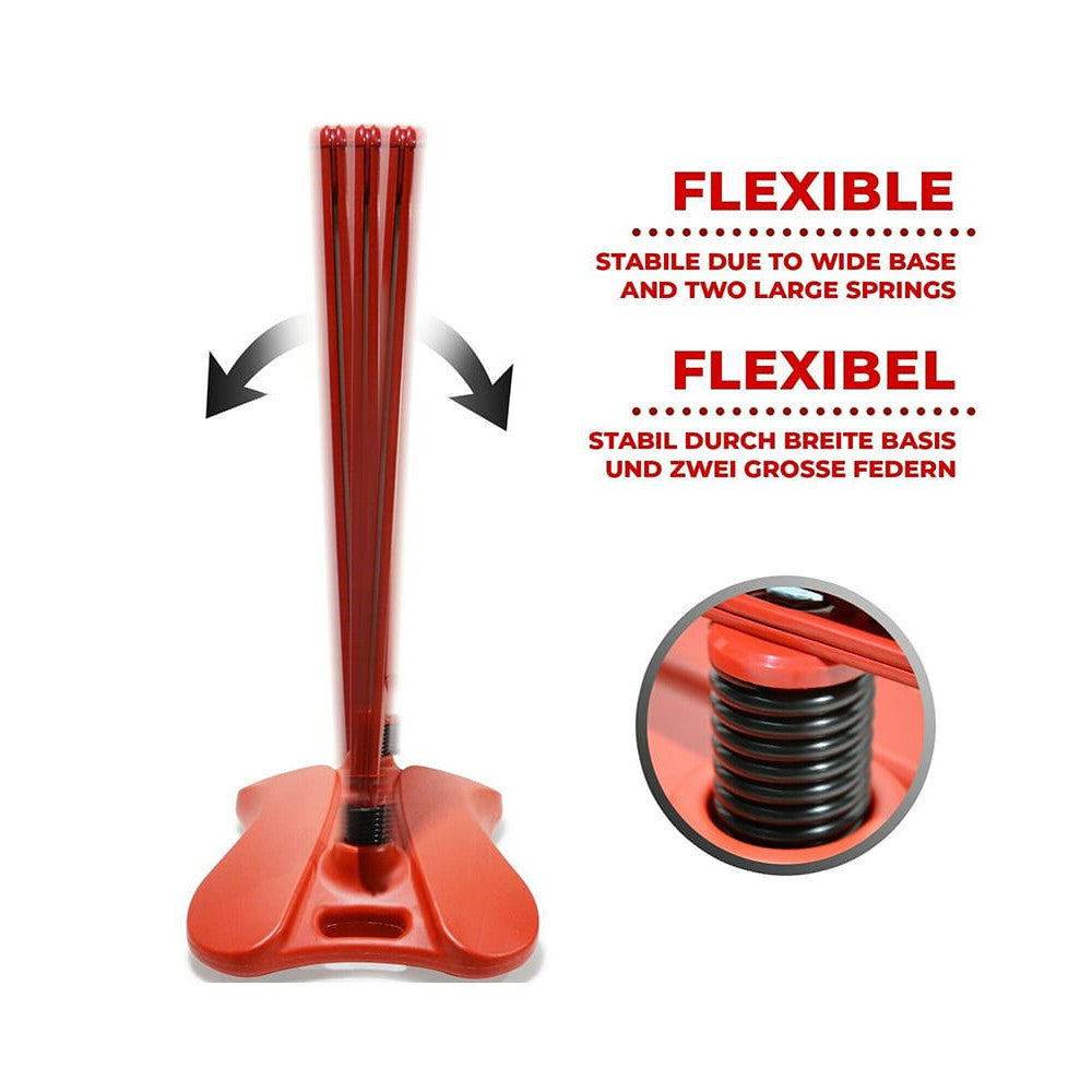 Kundenstopper Alu Classic mit Wassertank, DIN A1, Rot, Outdoor