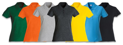 Clique Damen Poloshirt Weiss XS-XXL 100% Baumwolle - WERBE-WELT.SHOP