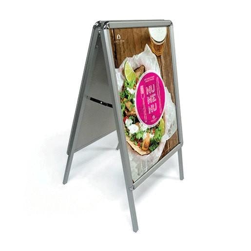 A Board / Eco A Board - Silberner Posterständer, A1- Druck ist Gratis - WERBE-WELT.SHOP