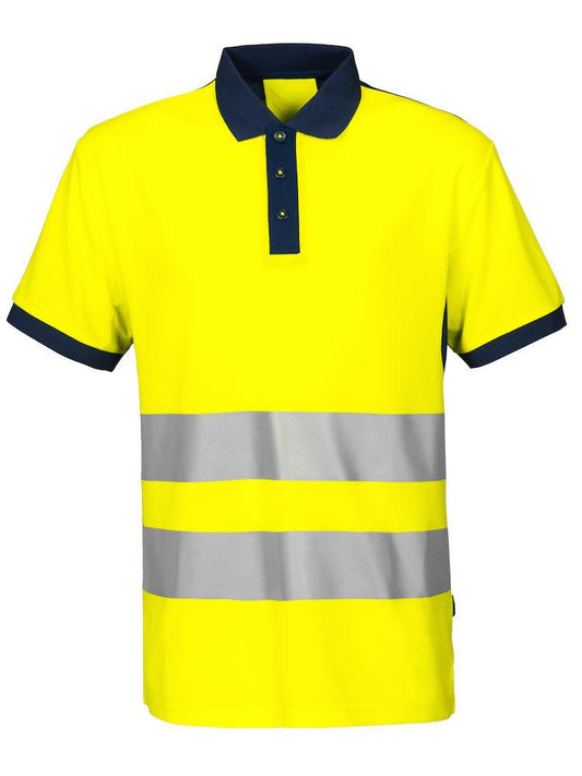 Projob Herren Warnschutz Polo Hemd mit Reflektor Streifen - WERBE-WELT.SHOP