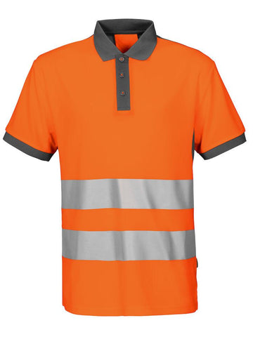 Projob Herren Warnschutz Polo Hemd mit Reflektor Streifen - WERBE-WELT.SHOP