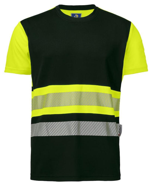 Projob Herren Warnschutz T-Shirt mit Reflektor Streifen - WERBE-WELT.SHOP