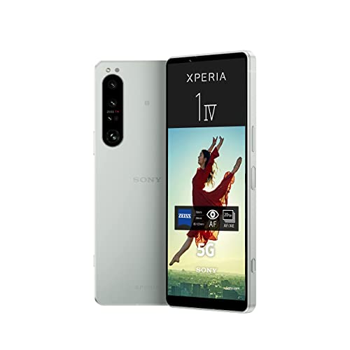 Sony Xperia 1 IV (5G Smartphone, 6,5 Zoll, 4K HDR 120 Hz OLED-Display, Dreifach-Kamera mit optischem Zoom (ZEISS T*), 3,5-mm-Audio, Dual SIM) 24+6 Monate Garantie [Amazon Exklusiv] weiß