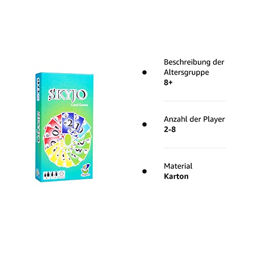 Magilano SKYJO, unterhaltsame Kartenspiel für Jung und Alt spaßige und amüsante Spieleabende im Freundes- und Familienkreis.