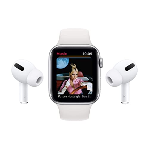 Apple Watch Series 6 (GPS, 44MM) Aluminiumgehäuse Space Grau Schwarz Sportarmband (Generalüberholt)