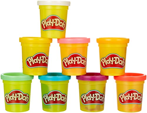 PlayDoh E5044EU4 8er Pack, Knete in Regenbogen Farben, für fantasievolles und kreatives Spielen, bunt