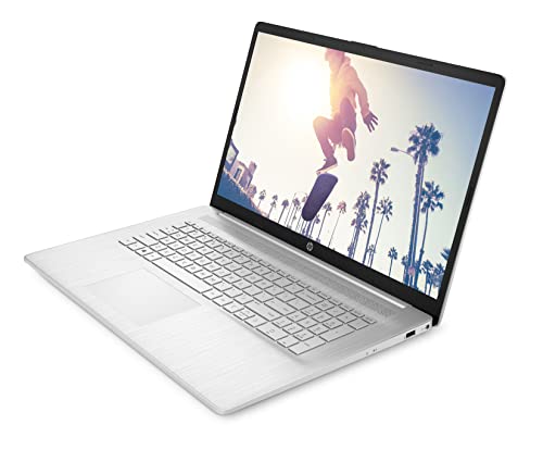 HP Laptop | 17,3 Zoll (43,9 cm) FHD IPS Display | AMD Ryzen 3 7320U | 8 GB RAM | 256 GB SSD | AMD Radeon-Grafik | Windows 11 Home | QWERTZ Tastatur | Silber | mit HP Fast Charge