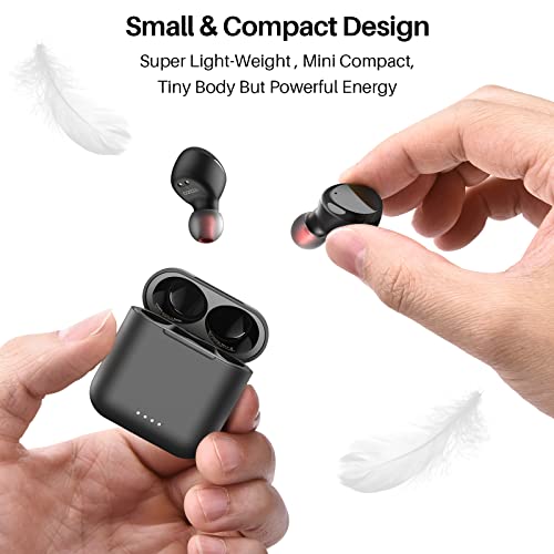 TOZO T6 Bluetooth Kopfhörer Kabellos In Ear Kopfhörer Touch Control mit Kabellosem Ladecase, IPX8 Wasserdicht Ohrhörer Bluetooth, Integriertem Mikrofon, Premium-Tiefbass Ohrhörer für Sport