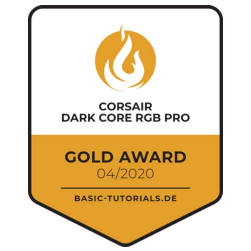 Corsair, USB, Dark Core RGB PRO SE kabellose Gaming-Maus mit kabelloser Qi-Aufladefunktion (18K DPI Sensor, Acht Programmierbare Tasten, Dynamische iCUE RGB-Hintergrundbeleuchtung) schwarz