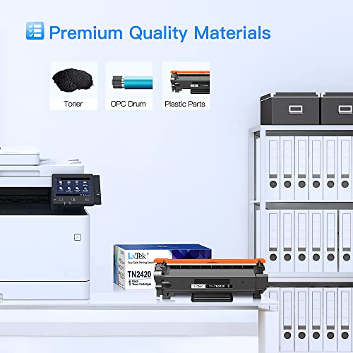 LxTek Toner TN2420 TN2410 Kompatibel für Brother TN 2420 TN-2420 TN-2410 für Brother MFC-L2710DW MFC-L2710DN HL-L2350DW HL-L2375DW DCP-L2530DW MFC-L2750DW MFC-L2730DW HL-L2310D (TN2420 Schwarz)