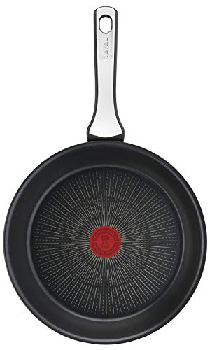 Tefal G25908 Unlimited On Bratpfanne | 32 cm | mit kratzfester Titanium Antihaft-Beschichtung | Thermo-Signal | PFOA-frei | geeignet für alle Herdarten, auch für Induktionsherde | schwarz