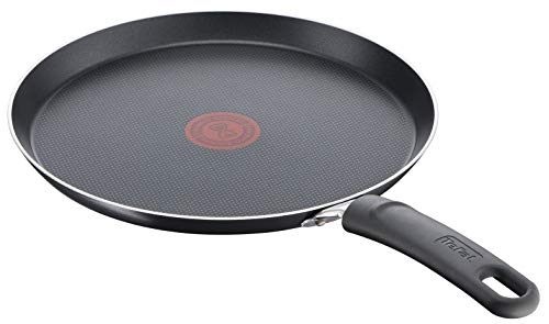 Tefal B56410 Day by Day On Crêpepfanne | 25 cm | Antihaftbeschichtung | Thermo-Signal | für alle Herdarten AUßER Induktion | Aluminium | Schwarz